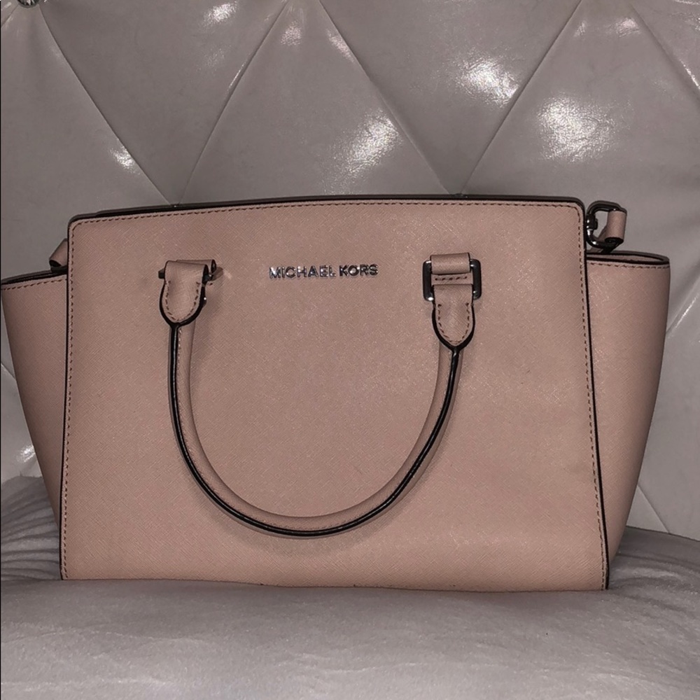 Michael Kors Selma Saffiano Leather Medium Satchel